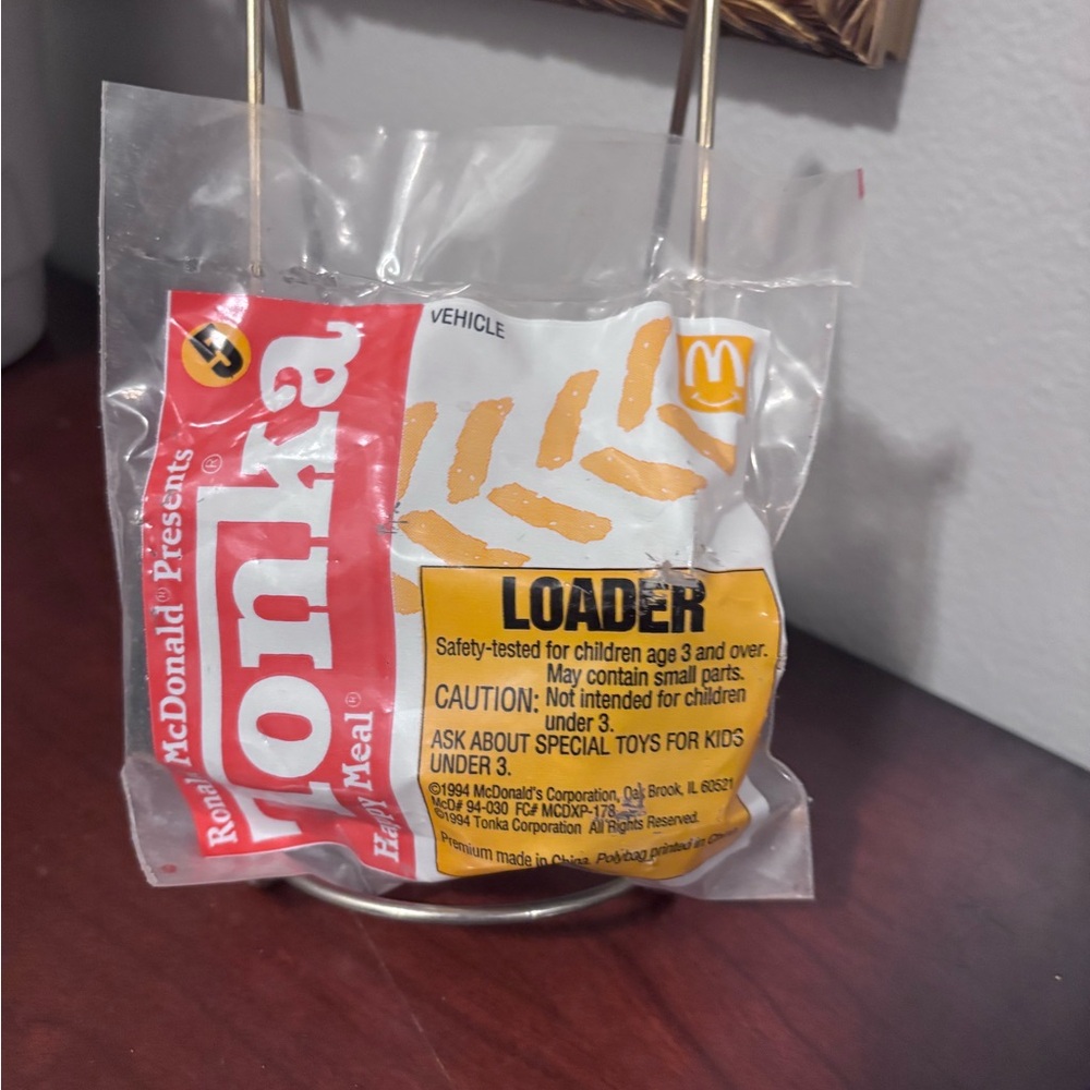 McDonald's 1994 Tonka Front End Loader Happy Meal Toy